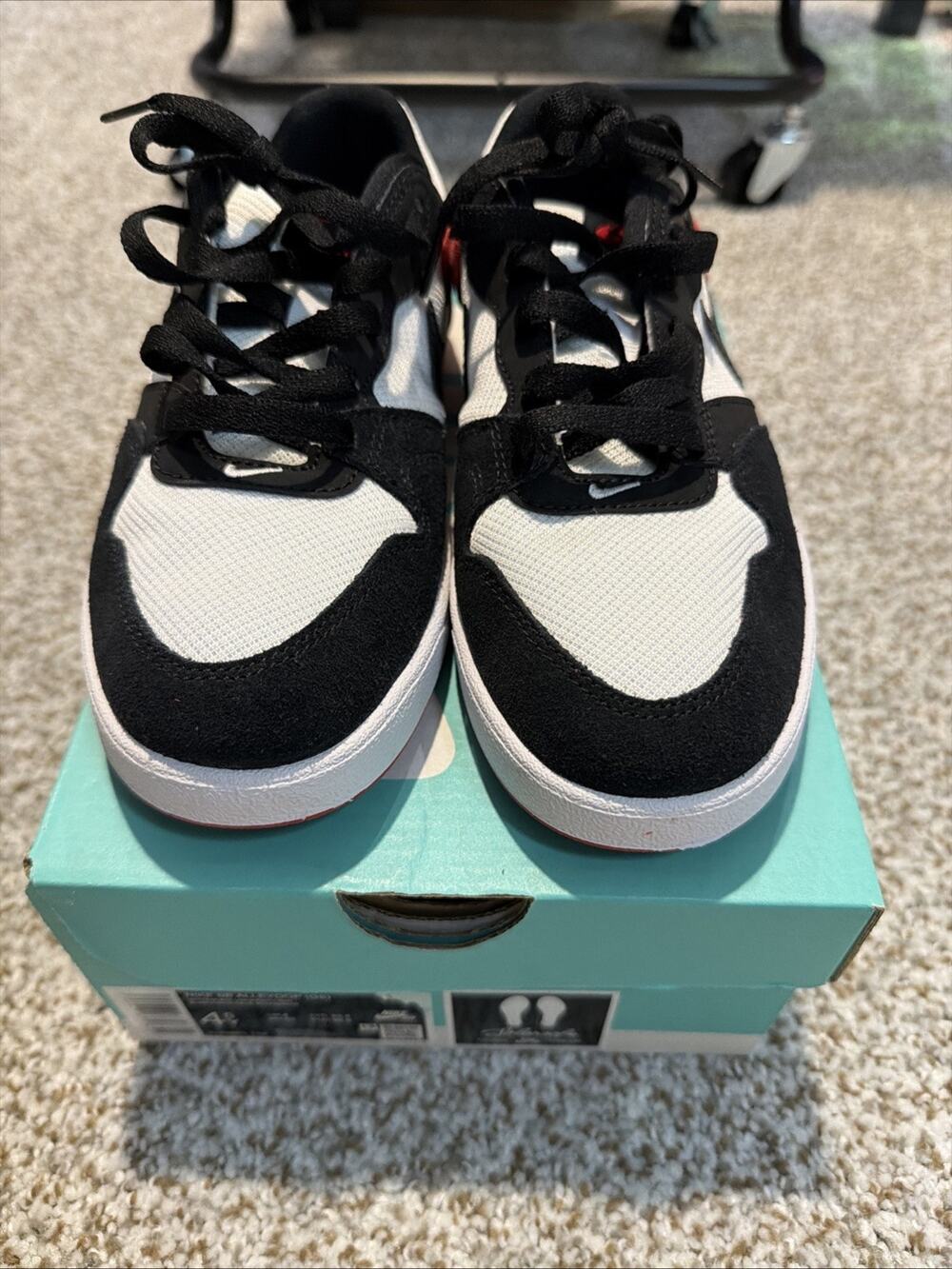 New Youth Size 4.5Y White Black Red Nike SB Alleyoop CJ0883 102